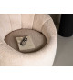 Fauteuil bouclette beige