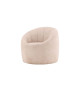 Fauteuil bouclette beige