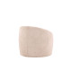 Fauteuil bouclette beige