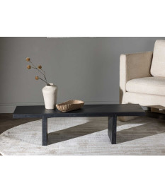 Table basse noir japandi