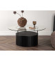 Table basse ronde en verre