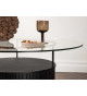 Table basse ronde en verre