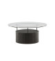 Table basse ronde en verre