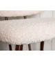 Fauteuil bouclette et métal