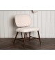 Fauteuil bouclette et métal
