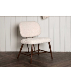 Fauteuil bouclette et métal