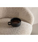 Fauteuils de bar tissu bouclette et métal