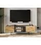 Meuble TV 164 cm chêne artisanal
