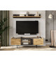 Meuble TV 164 cm chêne artisanal