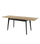 Table de repas extensible bois et métal