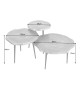Tables basses design dorées et métal noir