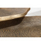 Tables basses design dorées et métal noir