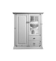 Commode vitrée en bois massif