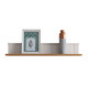 Meuble tv cottage blanc et bois