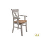 Chaises en pin blanc et chêne huilé