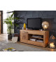 Meuble TV 130 cm en chêne sauvage