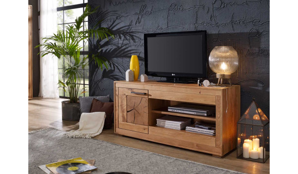 Meuble TV 130 cm en chêne sauvage