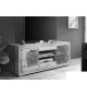 Meuble TV 150 cm 2 portes 2 niches