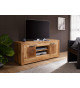 Meuble TV 150 cm 2 portes 2 niches