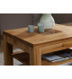 Table basse carrée en bois massif