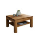 Table basse carrée en bois massif