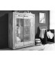 Vitrine chêne sauvage et métal