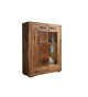 Vitrine chêne sauvage et métal