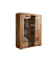 Vitrine chêne sauvage et métal