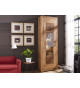 Vitrine en bois massif avec led blanc
