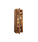 Vitrine en bois massif avec led blanc