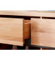 Commode chêne huilé 2 portes 2 tiroirs