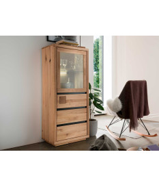 Petite vitrine 1 porte 3 tiroirs