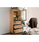 Petite vitrine 1 porte 3 tiroirs