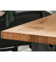 Table basse chêne et métal