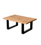 Table basse chêne et métal