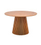 Table à manger ronde chêne foncé