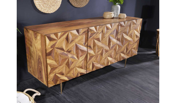 Buffet en bois massif 145 cm