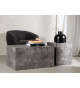 Table basse rectangulaire aspect marbre