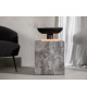 Table d'appoint marbré gris