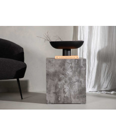 Table d'appoint marbré gris