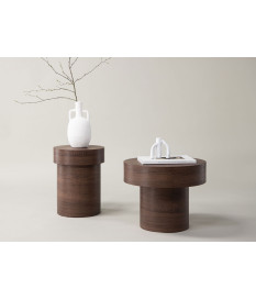 Lot de 2 tables basses rondes