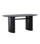 Table de repas noir 180 cm