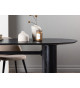Table de repas noir 180 cm