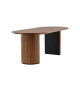 Table de repas en placage de bois 200 cm