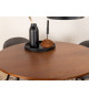 Table à manger ronde 110 cm noyer