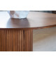 Table à manger ronde 110 cm noyer