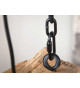 Suspension luminaire poutre en bois massif