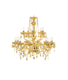 Lustre doré baroque en acrylique