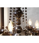 Lustre acrylique noir baroque