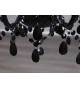 Lustre acrylique noir baroque